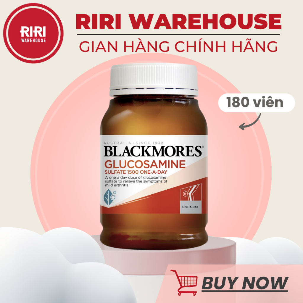 Blackmores Glucosamine 1500mg (180 viên) - Viên Uống Hỗ Trợ Xương Khớp [ DATE 10/ 2024 ]