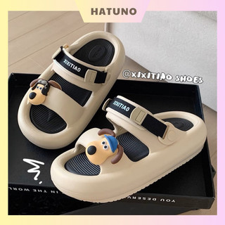 Dép sandal nữ, dép quai nam nữ đế eva êm ái hình con chó tai dài - hatuno order