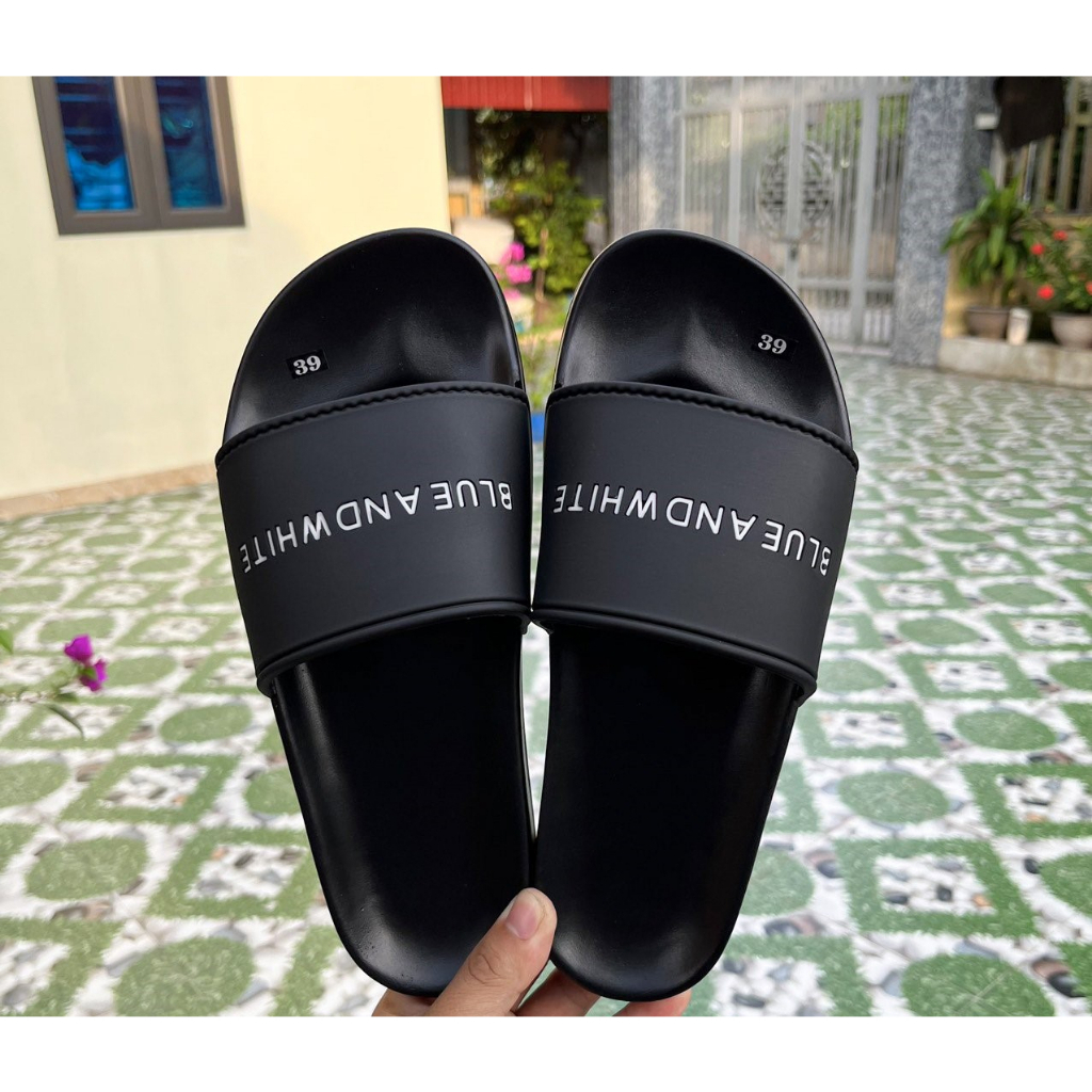 Dép nam Blue And White quai ngang cao cấp HOTTREND - VIVAVO STORE