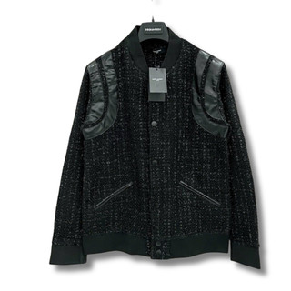 Áo bomber nam thu đông phối viền da Siêu đẹp