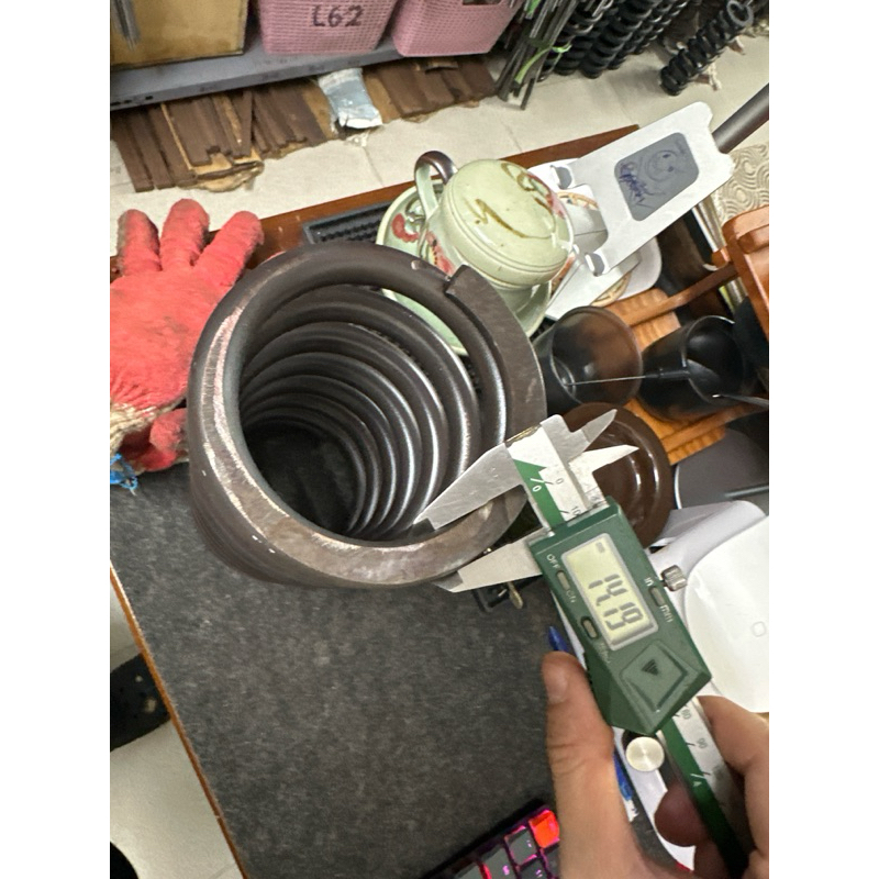 Lò xo thú nhún đường kính ngoài 114mm sợi 14mm cao 230mm