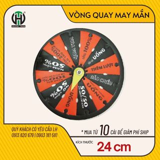 Vòng quay may mắn - game cực chất cho cả hội, cả đám nhậu nhé