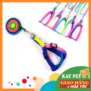 Bộ dây dẫn kèm yếm chó mèo - nhiều màu