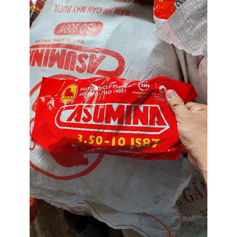 Săm 3.50 -10 van cong lắp cho lốp 3.50-10, 90/90-10, 100/90-10...