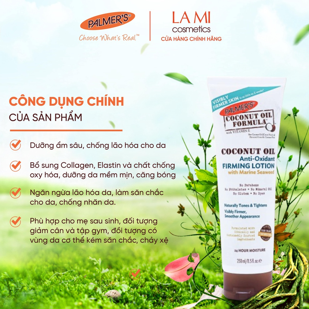 [26/11/24] Lotion săn chắc, ngăn ngừa rạn da tuổi dậy thì Palmer's (Vùng mông, đùi, bắp tay) 250ml