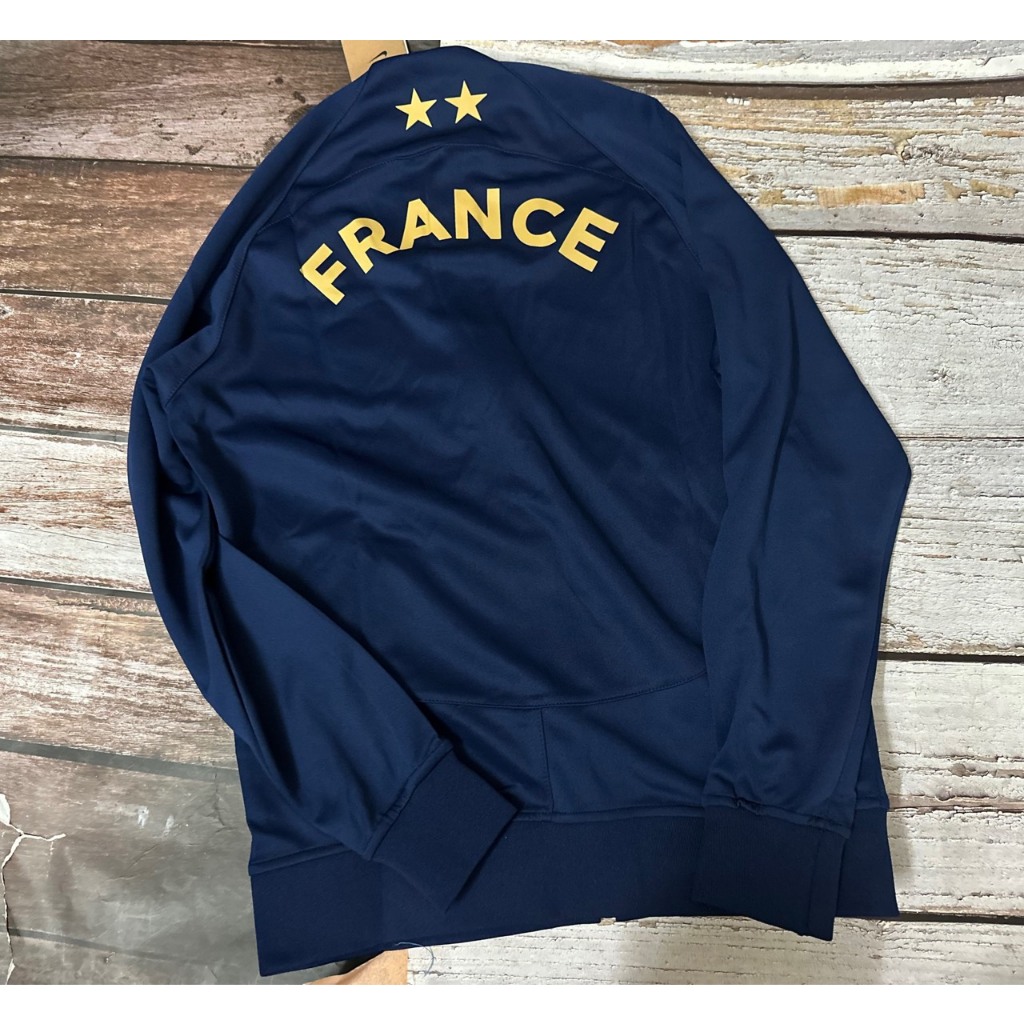 Bộ Áo Khoác Nỉ Thể Thao Bóng đá Đt Pháp màu xanh than