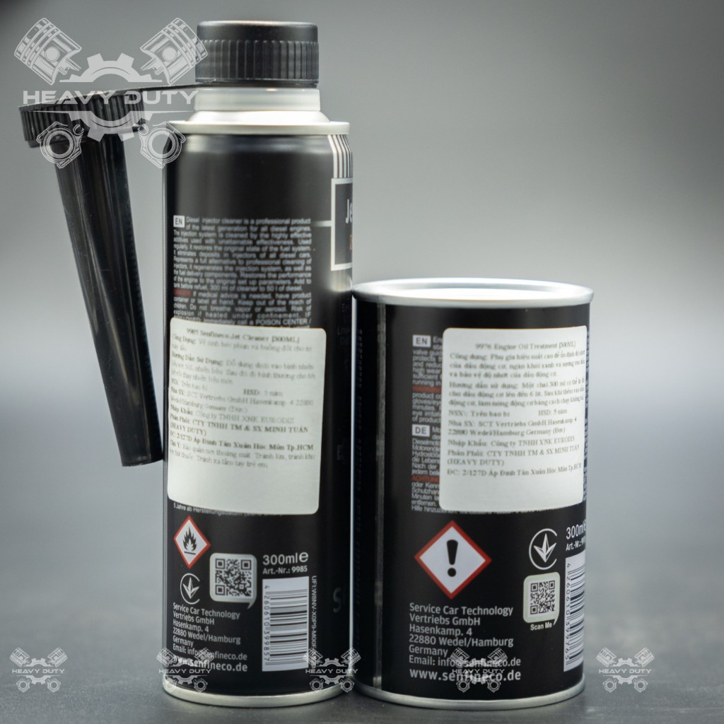 Combo 2 Tiết Kiệm Súc Béc & Phụ Gia Nhớt - Senfineco Combo Diesel Jet Cleaner & Engine Oil Treatment 9985 9976