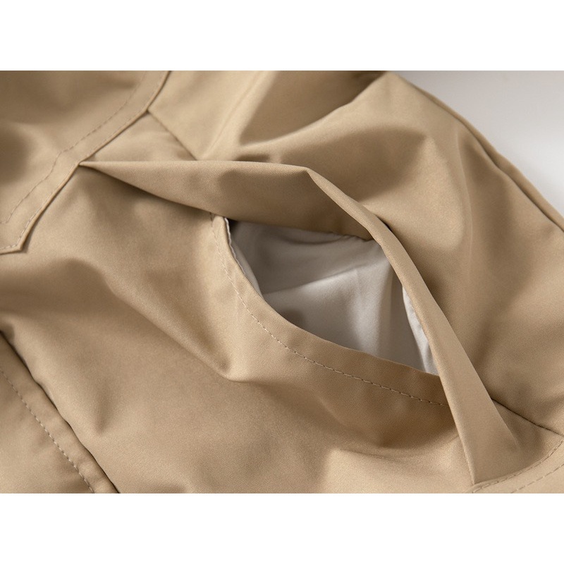 Áo khoác khóa mũ trẻ em chất vải kaki mềm mim co giãn size từ 10-22kg