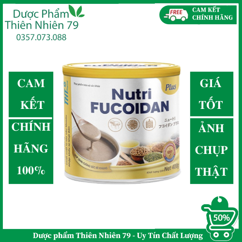 [CHÍNH HÃNG] Sữa Thực Dưỡng Miễn Dịch Nutri Fucoidan Plus lon 400gr