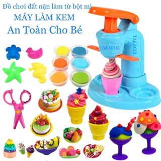Đồ chơi đất nặn làm từ bột mì Máy Làm Kem, sản phẩm đẹp và chắc chắn, rất an toàn cho bé.