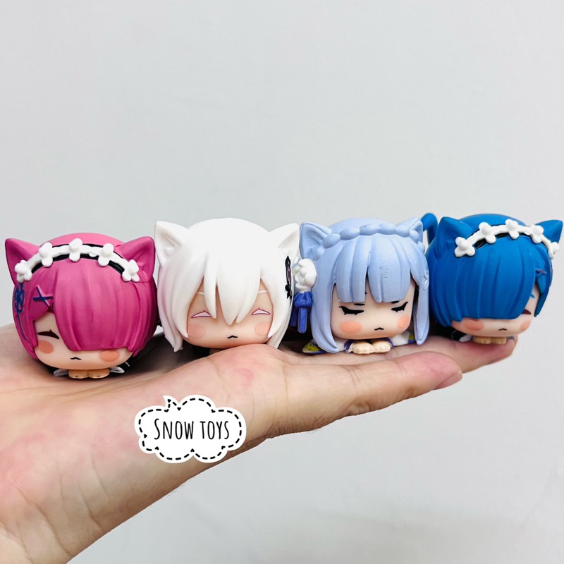 Mô hình Re:zero - Nhân vật Rem Ram Rezero Emilia Frederica Echidna Cosplay mèo - Re:Life in a different world from zero