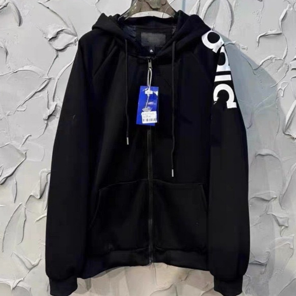 Áo hoodie Adidas khóa in chữ thiết kế hot trend Nam nữ Áo Hoodie Adidas Mũ Trùm 2 Lớp Chất Nỉ Cotton Cao Cấp