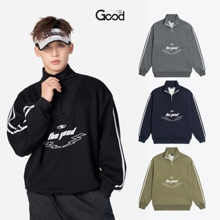 Áo Sweater THE GOOD Cổ Zipper, Áo Nỉ Sweater Form Rộng Nhiều Màu