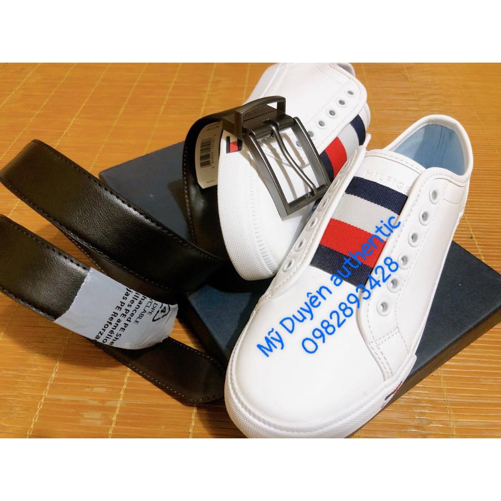 Giày T OM.MY HILFIGER ani slip on unisex Authentic có bill us