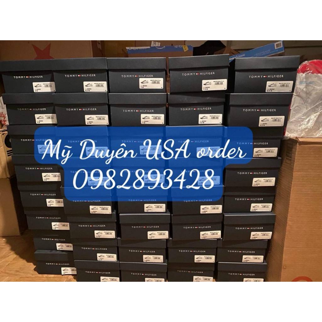 Giày T OM.MY HILFIGER ani slip on unisex Authentic có bill us