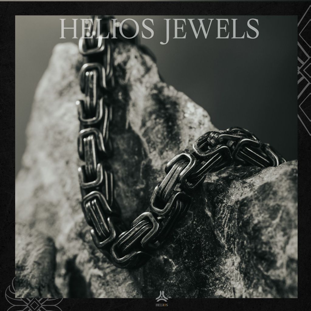 Vòng tay kim loại Helios Chain Black