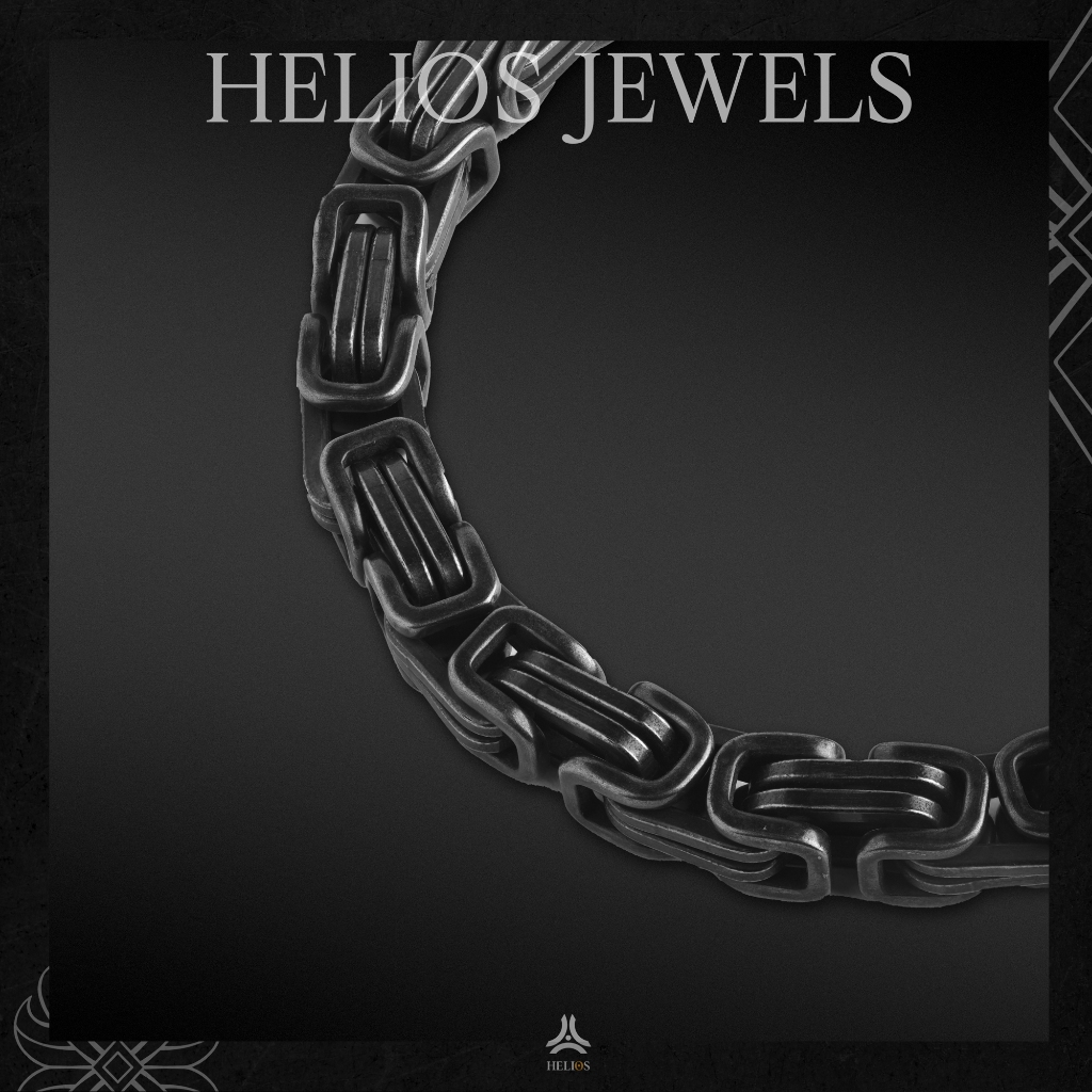 Vòng tay kim loại Helios Chain Black