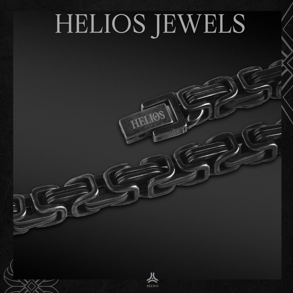 Vòng tay kim loại Helios Chain Black