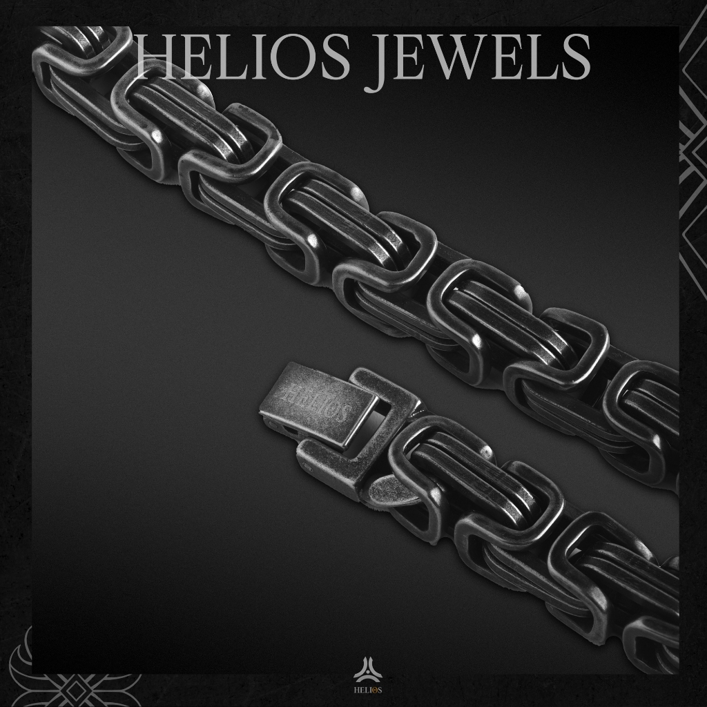 Vòng tay kim loại Helios Chain Black