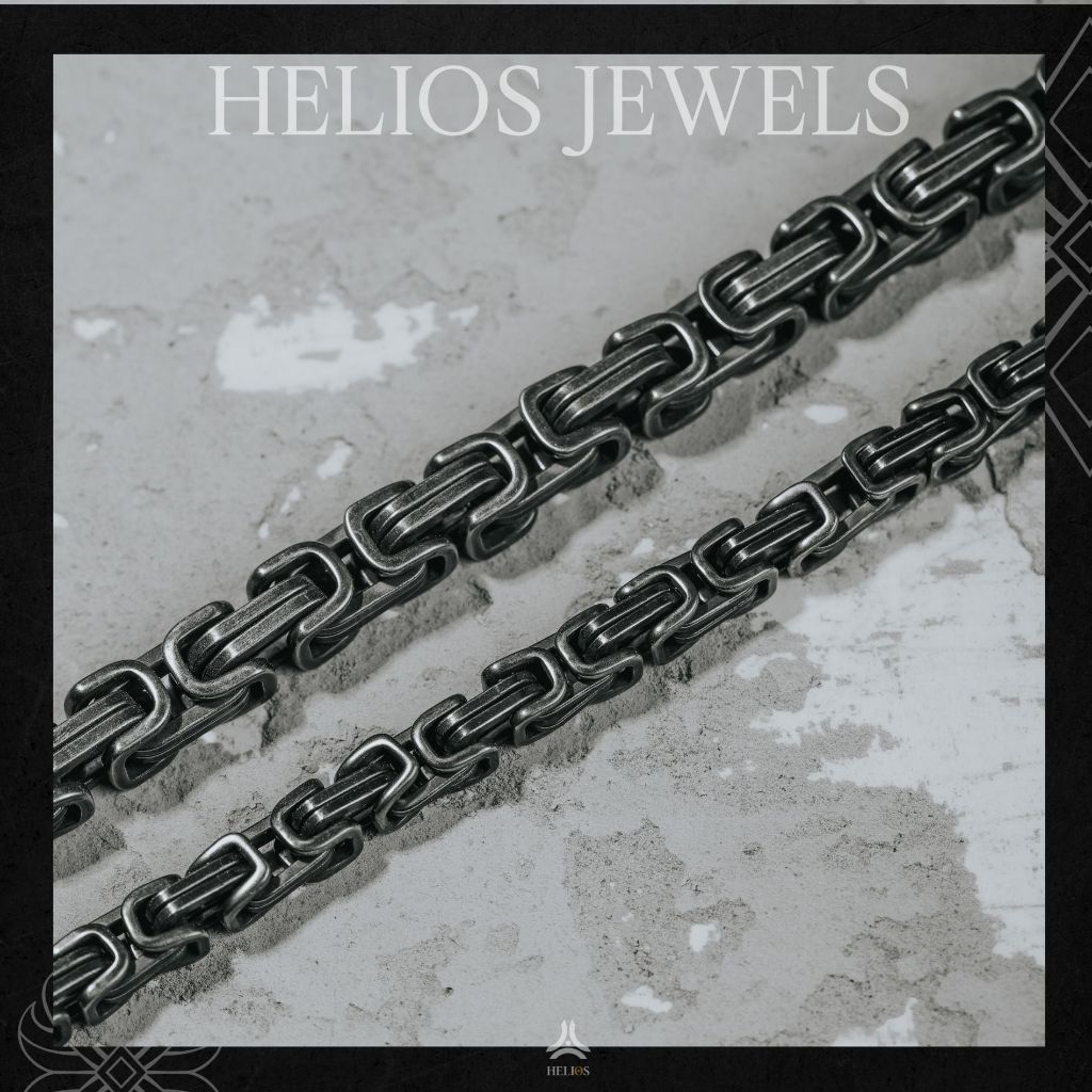 Vòng tay kim loại Helios Chain Black