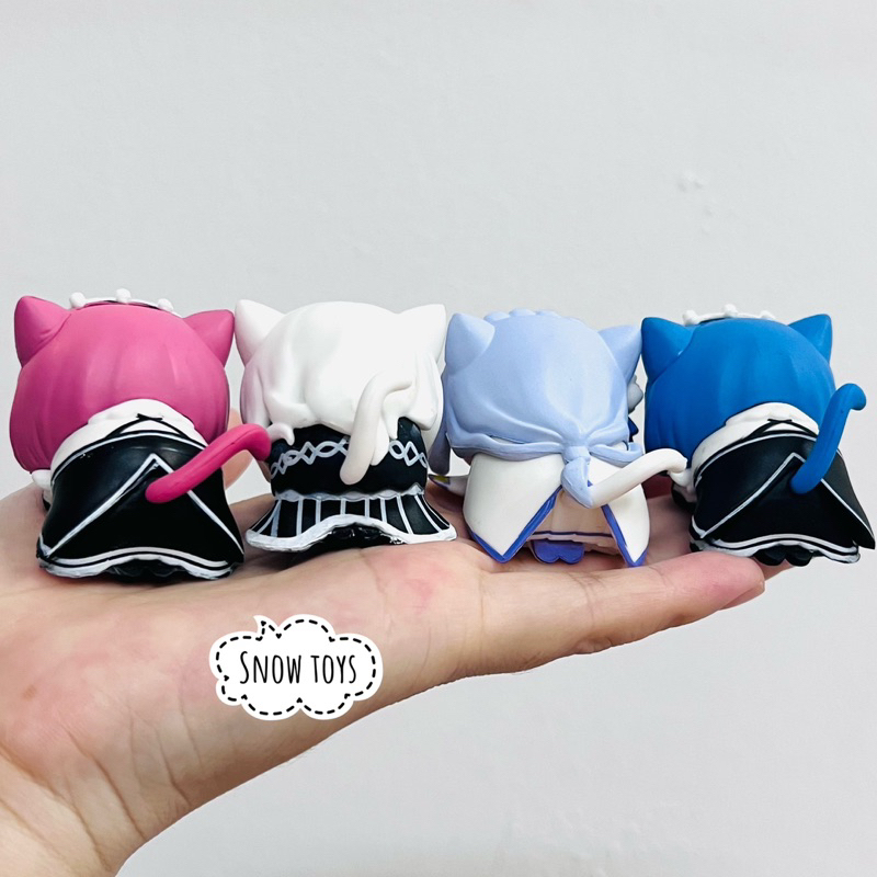 Mô hình Re:zero - Nhân vật Rem Ram Rezero Emilia Frederica Echidna Cosplay mèo - Re:Life in a different world from zero