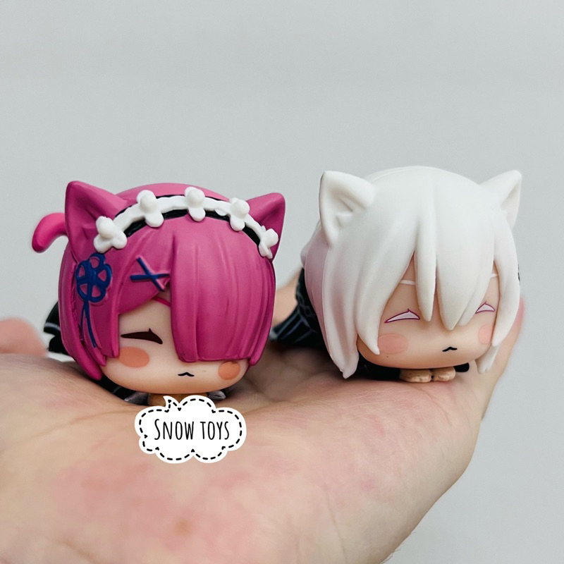 Mô hình Re:zero - Nhân vật Rem Ram Rezero Emilia Frederica Echidna Cosplay mèo - Re:Life in a different world from zero