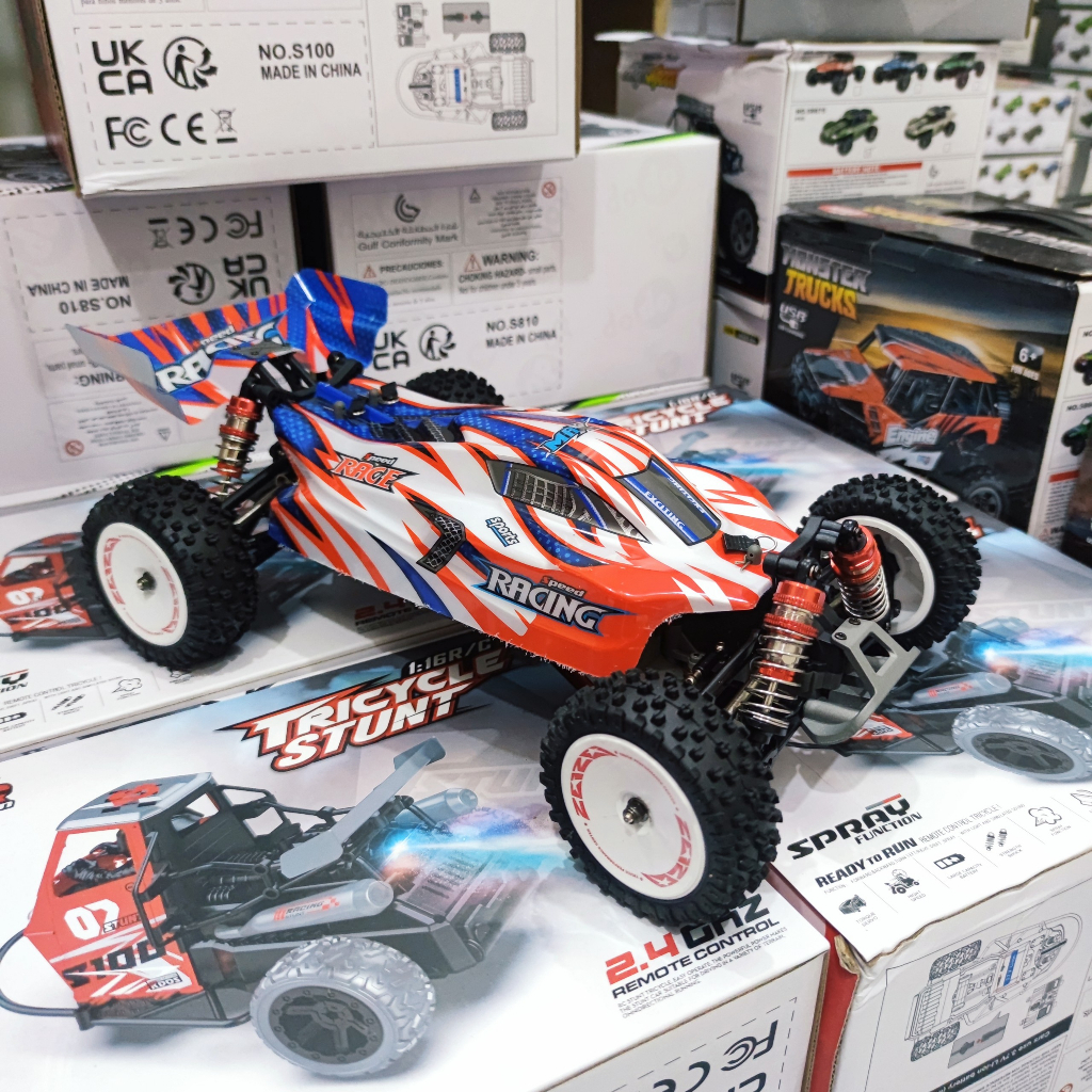 Xe điều khiển RC Wltoys 124008 Pro 1/12 Brushless visai thép siêu bền max 60km/h, xe điều khiển tốc độ cao