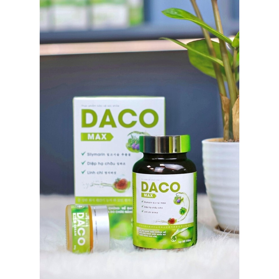 🍀🍀 Combo Viên Uống da liễu Daco Max Hộp 60 Viên Và Kem bôi da liễu Daco Max 20gr