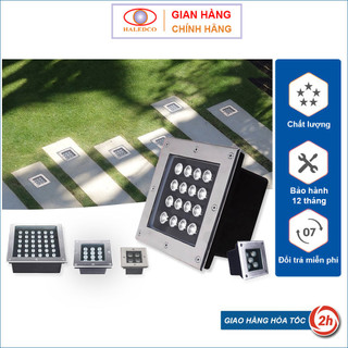 Đèn âm sàn vuông hlugs2 haledco công suất 5w, 6w, 9w, 12w, 18w bảo hành 1 năm