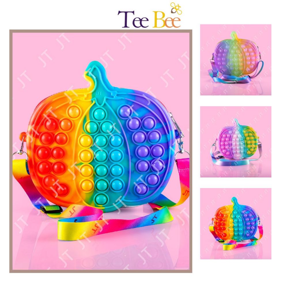 Túi Pop It Cho Bé Trai Bé Gái Dễ Thương Đồ Chơi Pop It Bé Trai Hình Dáng Trái Cây Chống Thấm Nước