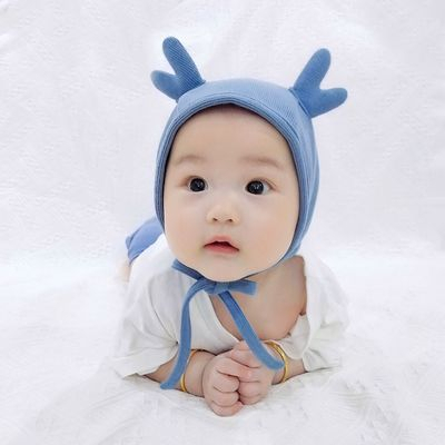 Mũ nón len cột dây tai hươu dễ thương cho bé 0-6 tháng MAMI BABI