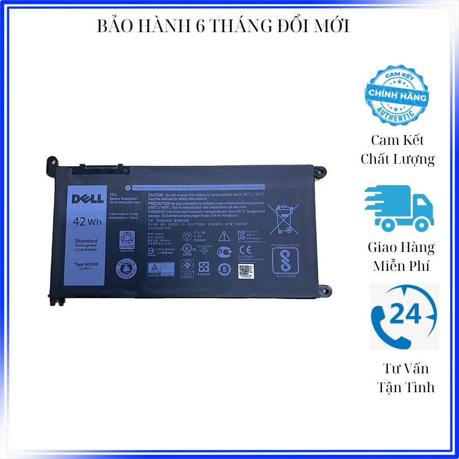 PIN ZIN DELL inspiron vostro 5567 5568 5468 7579 5480 3180 3189 3580 5368 7378 7368 5765 7569 7460 WDX0R ZIN New 100%