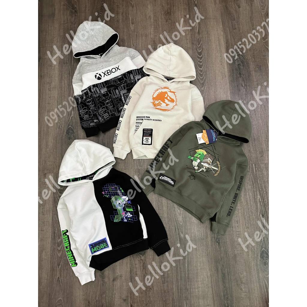 Áo nỉ hoodie hình sành điệu cho bé