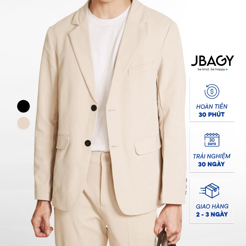 Áo khoác  blazer nam kaki co giãn JBAGY cao cấp JK0106