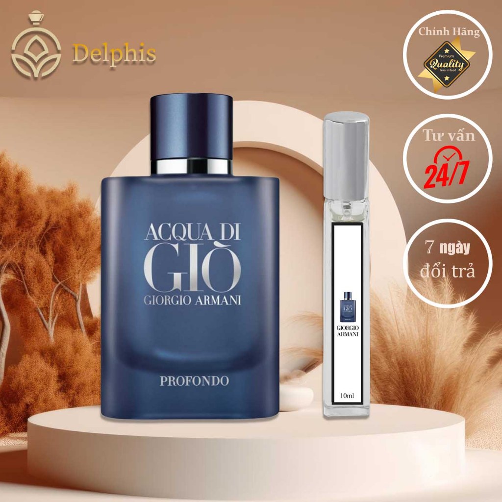 Nước Hoa Nam GIÒ PROFONDO - ACQUA nam tính, lịch lãm