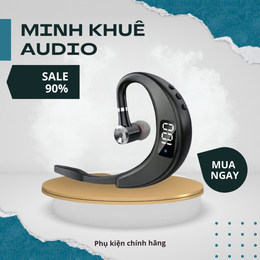 Tai Nghe Bluetooth E5S Có Micro âm thanh vòng sống động chất lượng cao chống nước bảo hành 6 tháng