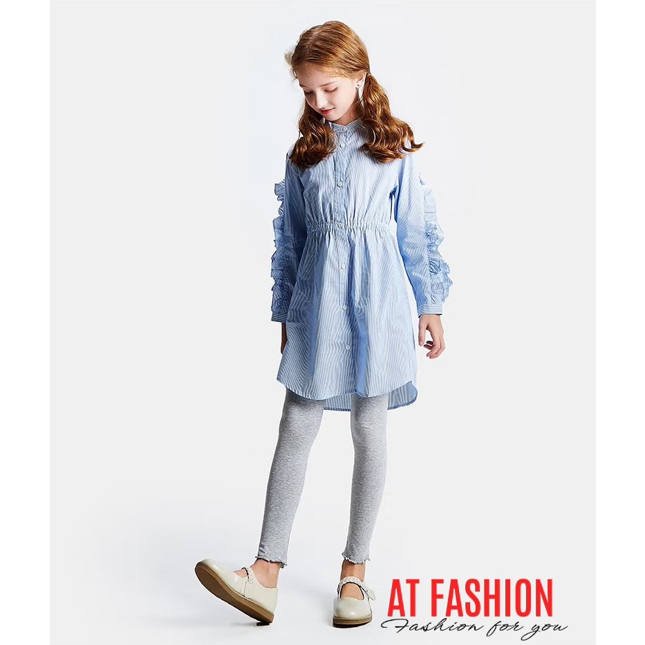 Mcbb 9-24 kg vải borip 100% cotton quần legging bé gái trơn quần dài cho bé gái quần leg bé gái ôm quần trẻ em nữ đen bộ