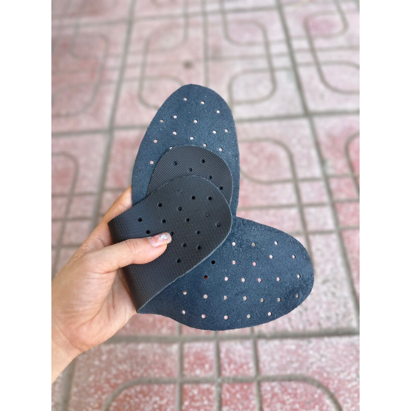 Lót giày da bò thật khử mùi, êm chân