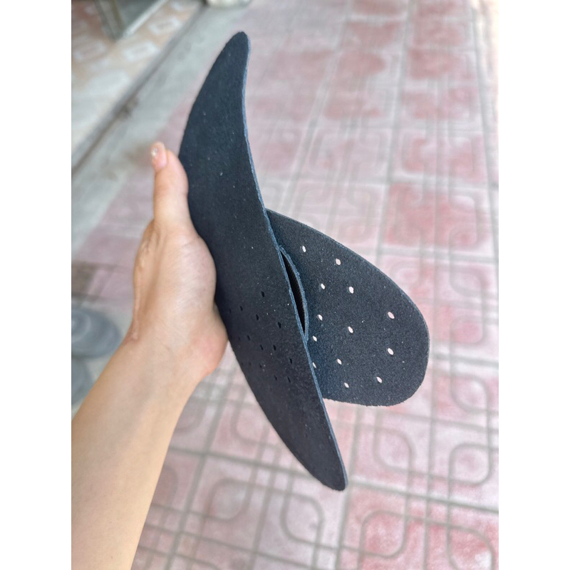 Lót giày da bò thật khử mùi, êm chân