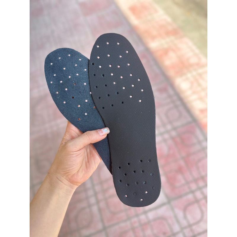 Lót giày da bò thật khử mùi, êm chân