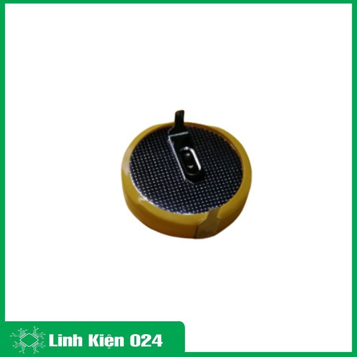 Pin liền đế CR2450 3V pin chân hàn khoảng cách 2 chân 10mm