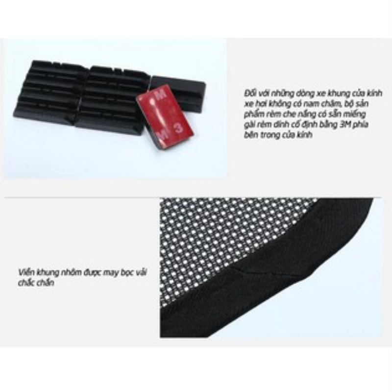 Rèm che nắng theo xe Toyota Vios 2003-2007, 2014-2018, 2019-2023- Bộ 4 tấm dính nam châm VN