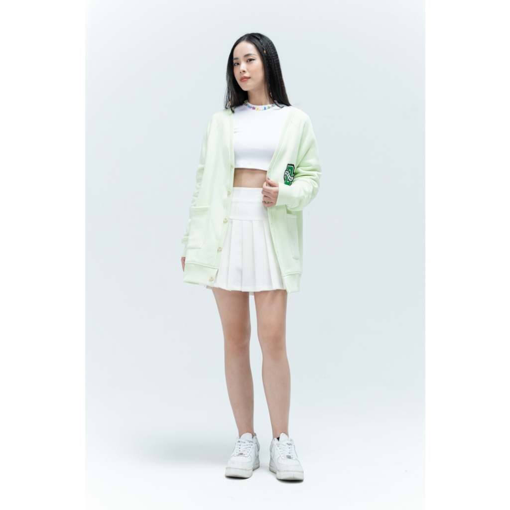 Áo Khoác Nỉ BOO Dáng Rộng Unisex Đính Patch B