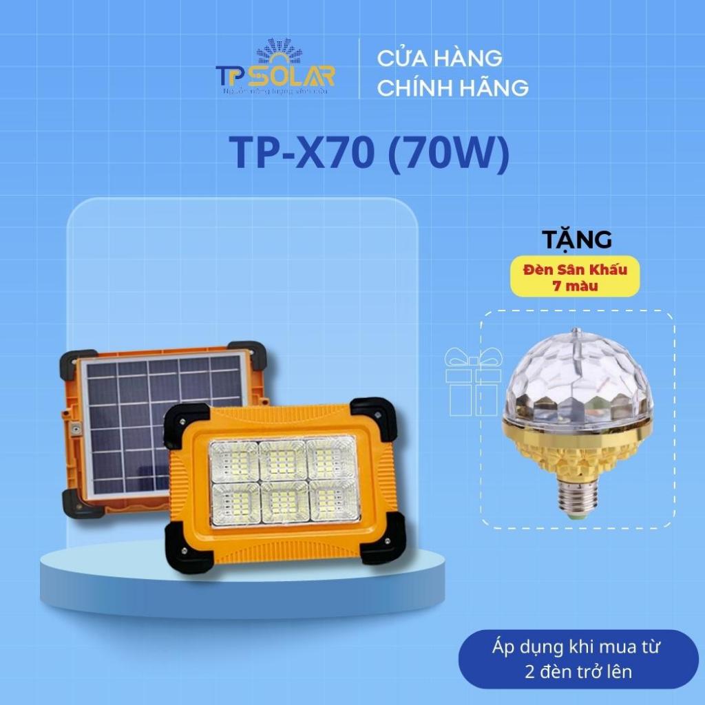 Đèn Pin Cầm Tay Năng Lượng Mặt Trời TPSolar TP-X70 Công Suất 70W Chống Nước IP65