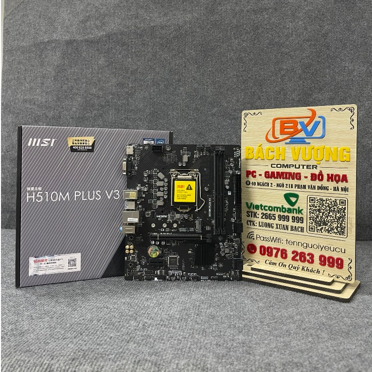 MAINBOARD MSI H510M PLUS V3 NEW BOX  BẢO HÀNH 36 THÁNG