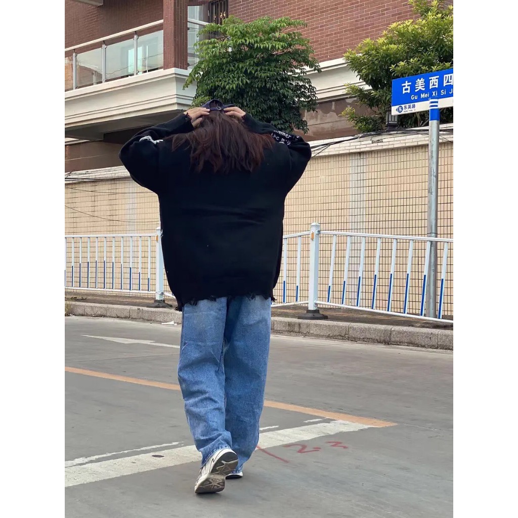 Áo sweater len drew nam nữ unisex dài tay sweater nam nữ unisex form rộng dệt kim lông mềm cao cấp 5306