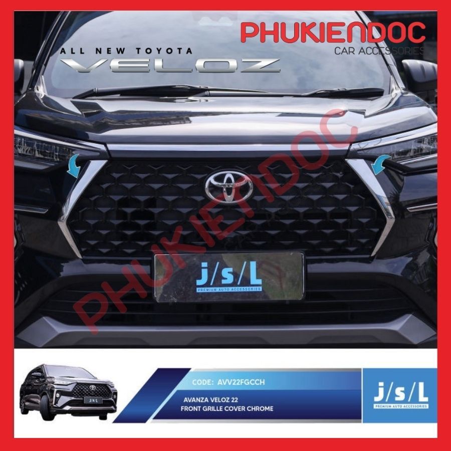 Ốp viền ca lăng Toyota Veloz/Avanza 2020 - 2023 nhập Indonesia