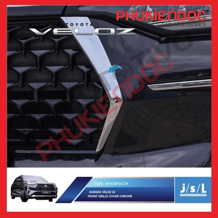 Ốp viền ca lăng Toyota Veloz/Avanza 2020 - 2023 nhập Indonesia