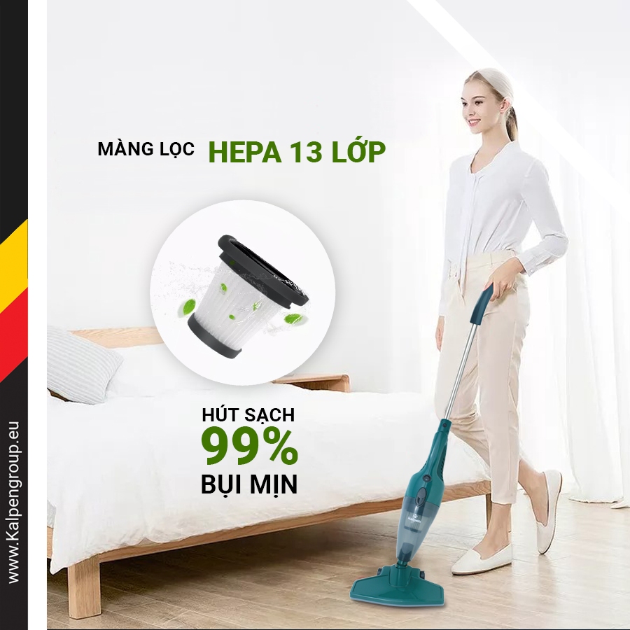 Máy hút bụi gia đình Kalpen VCK-3903 , cs 800W, Dung tích 1000ml