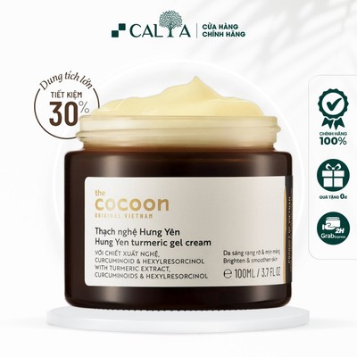Kem Dưỡng Thạch Cocoon Nghệ Hưng Yên Sáng Da Mờ Thâm - Cocoon Hung Yen Turmetic Gel Cream 30ml/100ml